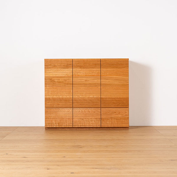 【30％OFF】【撮影用商品のため1台限り】HIGH CABINET_SLIT_W1200mm（ブラックチェリー）
